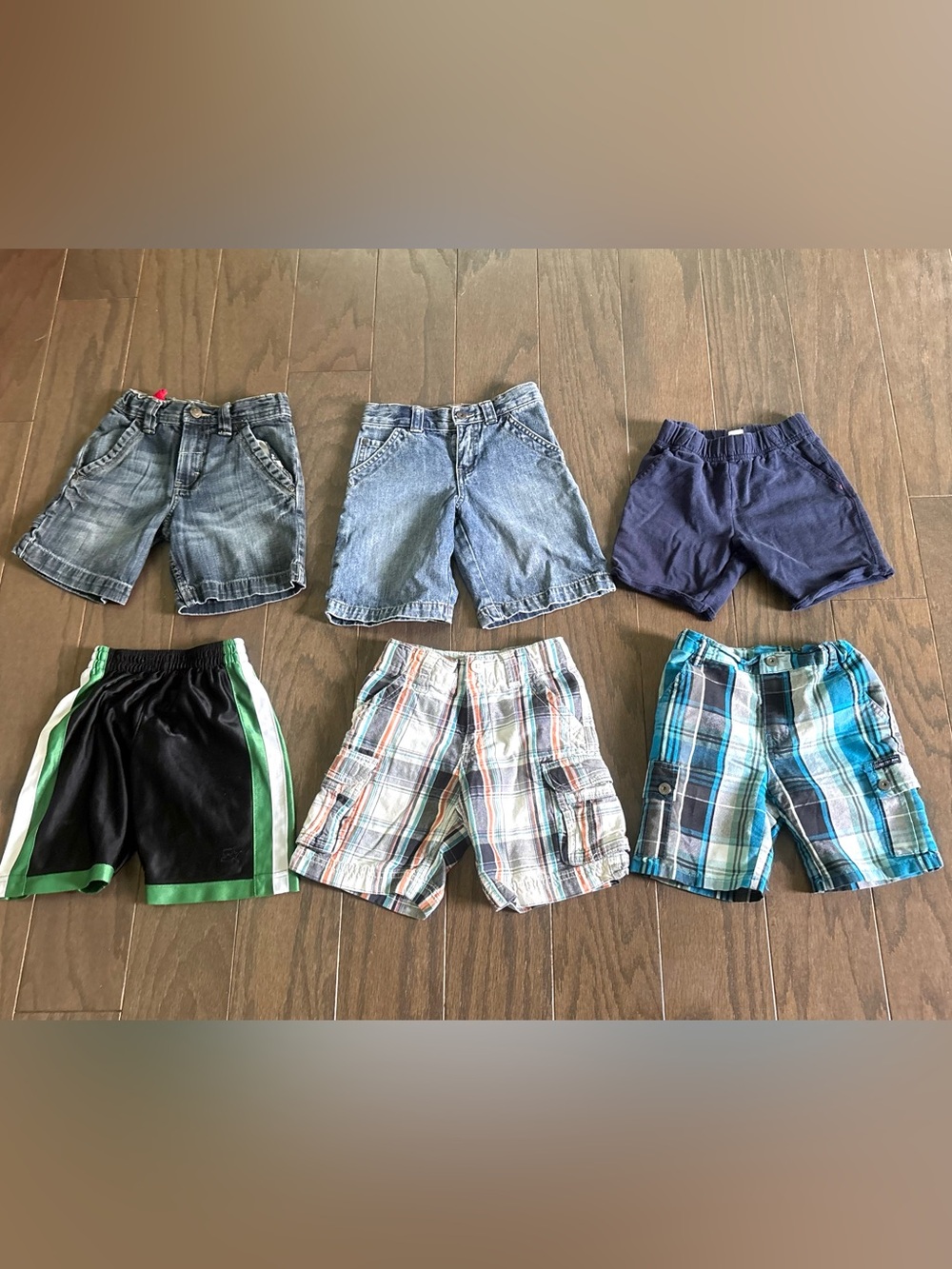 Boys 4/ 4T/ 4-5 Shorts Lot- 6 Pc- Carters, Arizona, Genuine Kids- Cargo, Play